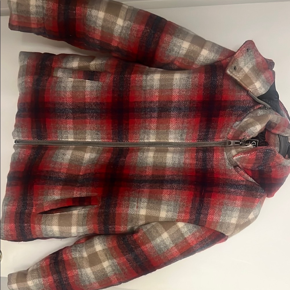 Plaid Zip-Up Jacket
